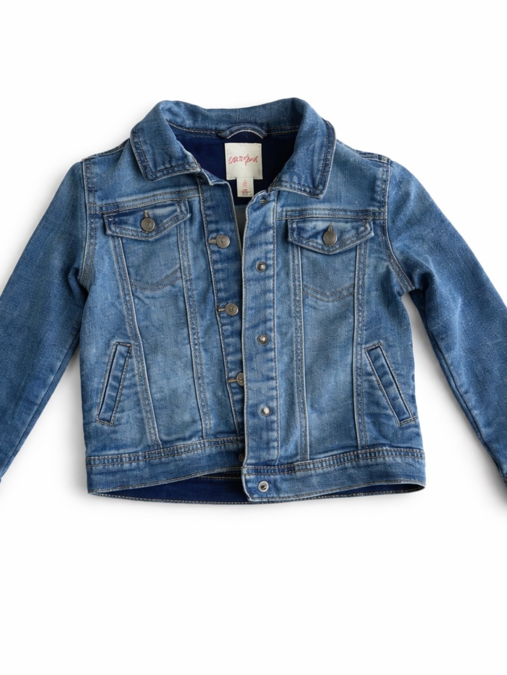 Cat & Jack Denim Jacket Kids Size 5T | Classic Blue Jean Jacket